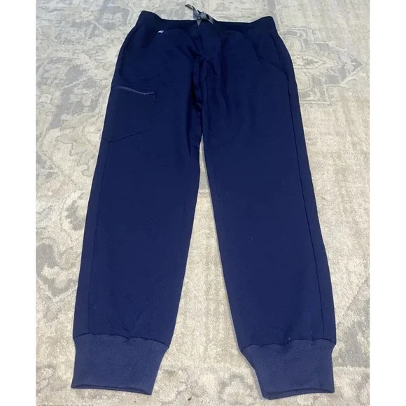 New figs womens size small Navy Blue zamora jogger Pants Scuba - Picture 1 of 8